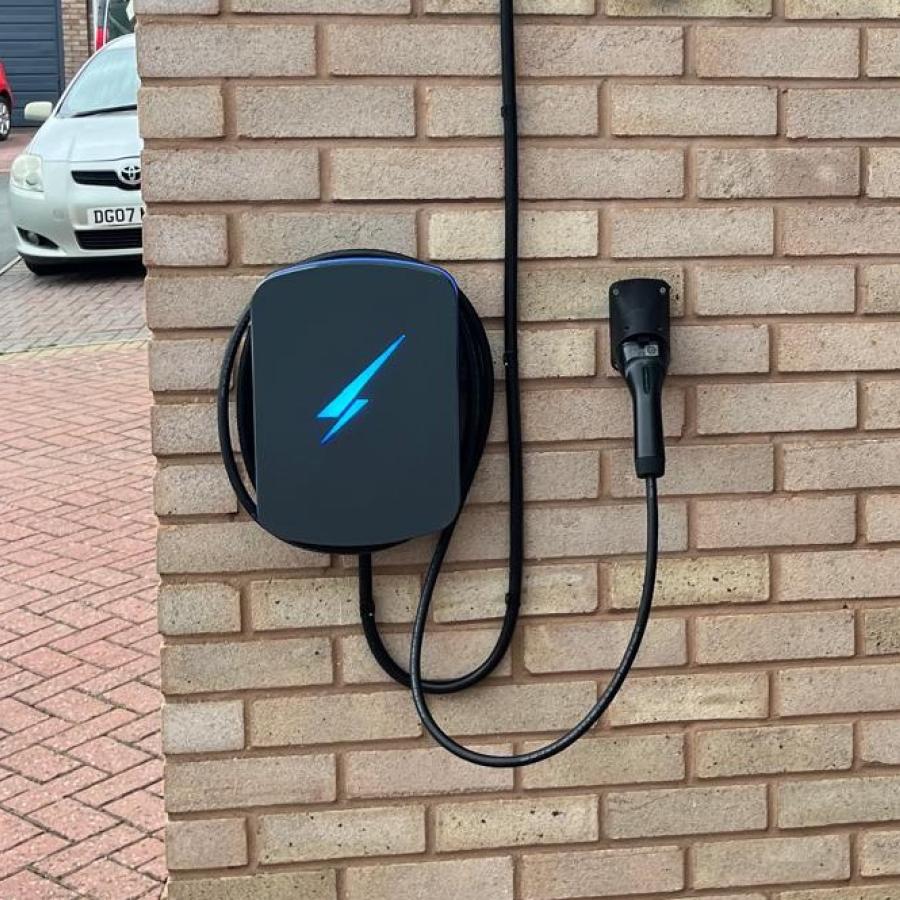 EV charge point installed in Lower Broadheath